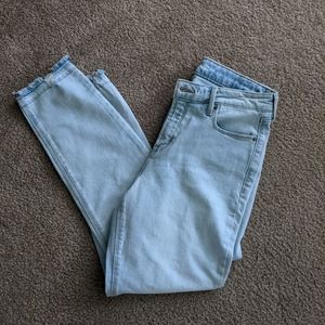 High Waisted Straight Cut Jeans